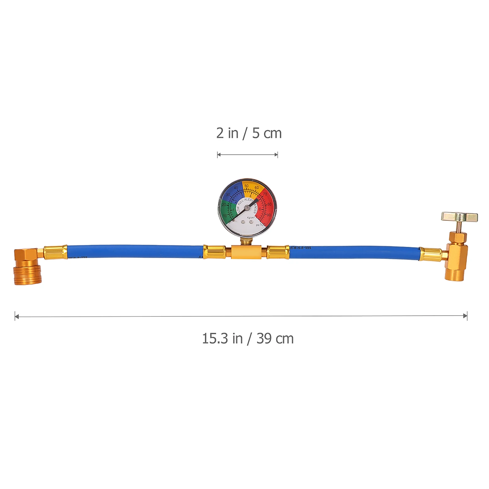 

1Pc Car Air Conditioner Tools Freon r134a Air Conditioning Recharge Measuring Hose Gauge Refrigerante Open Valve Charging Pipe