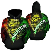 jamaican lion hoodie 3d mens hoodie casual loose personalized spring hoodi dropship pullover unisex womens national culture