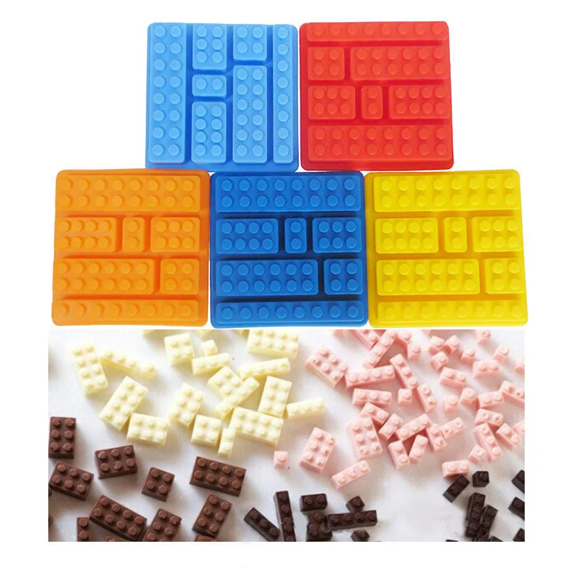 Безопасная силиконовая форма для льда в стиле кирпича шоколада торта Jello