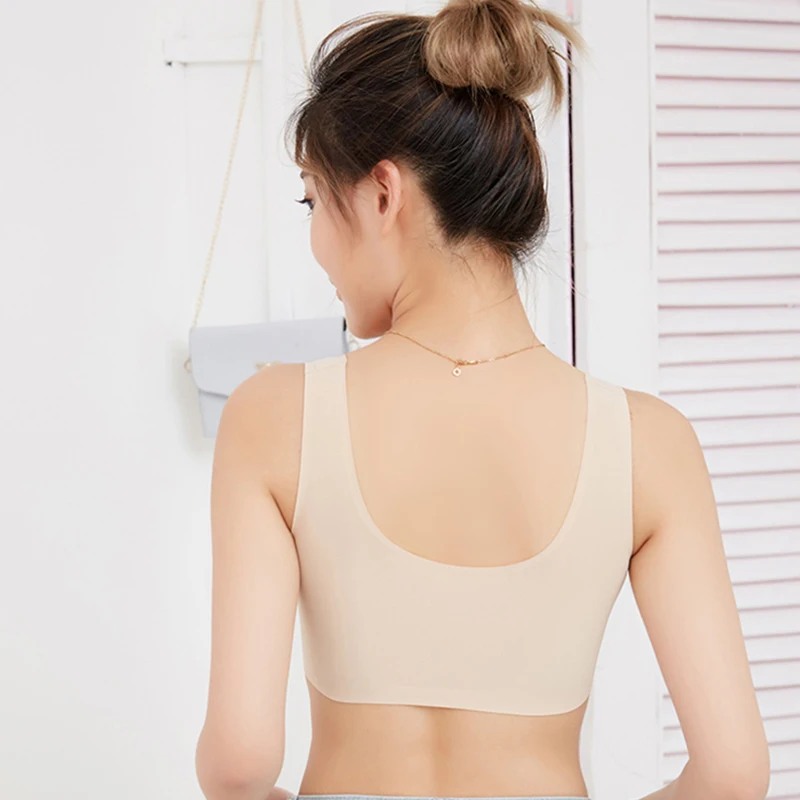 

Women's Close-fitting Breathable Underwear Seamless Bra Fitness Underwear Cooling Gathering Shockproof Thin Pad Push-up Bra
