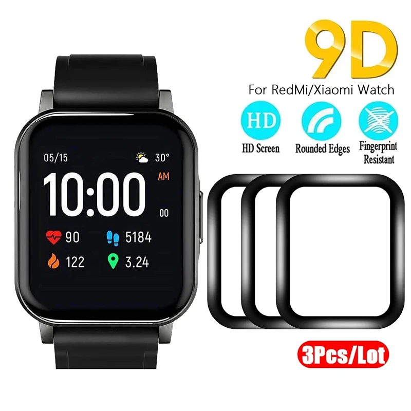 

New 9D Soft Fibre Glass Protective Film For Xiaomi Mi Watch 2019 Color Lite Soft Hydrogel film (Not Glass) For RedMi Watch Cover