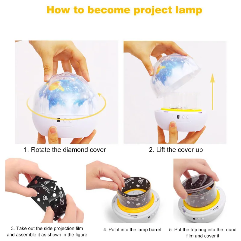 

Starry Sky Nachtlicht Planeten Magie Projektor Earth Universe LED lamp