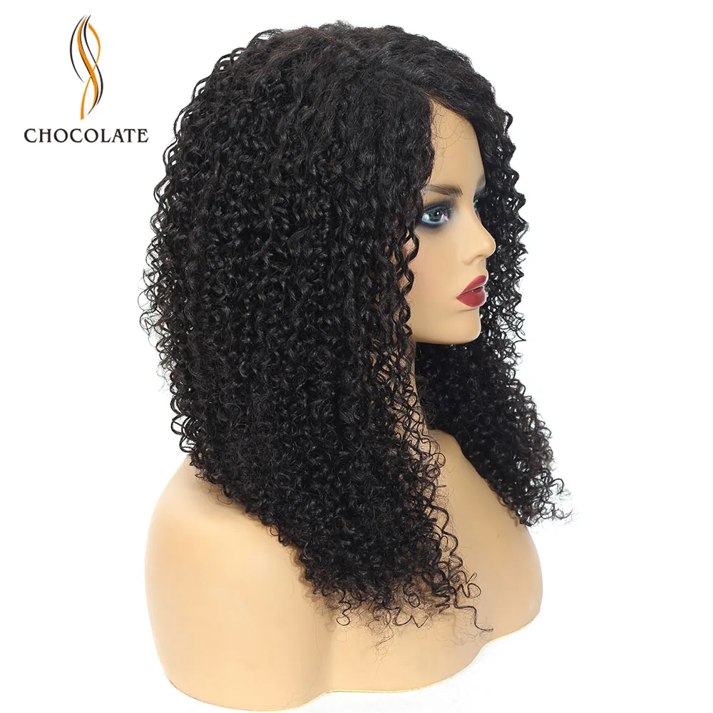 Афро кудрявые вьющиеся парики на сетке спереди человеческие волосы бразильские