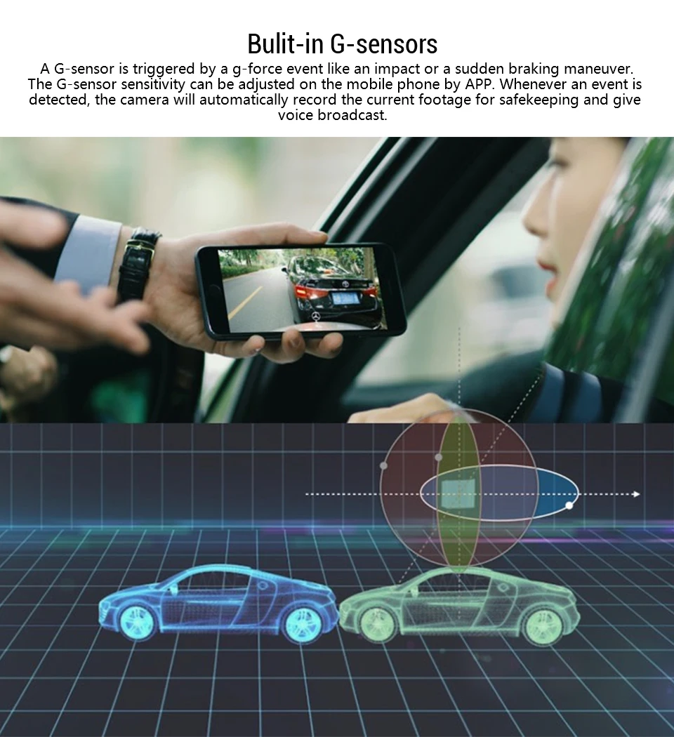 Xiaomi 70mai Автомобильный видеорегистратор 1S Smart WiFi-DVR 130 градусов Беспроводная камера 1080P HD ночная версия g-сенсор диктофон английский голос