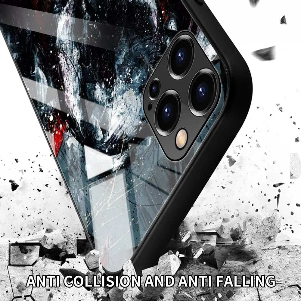 Чехол из закаленного стекла для iPhone 15 14 12 11 Pro Max 13 Mini X XR XS 8 7 6s Plus