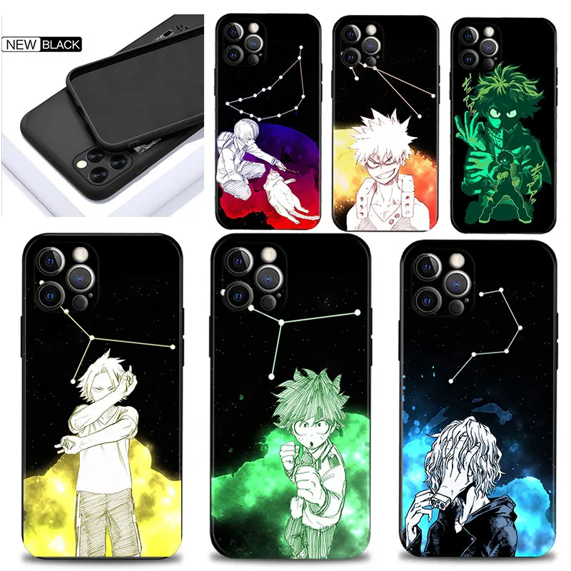 

Case For Apple iPhone 11 13 12 Pro Max Mini X XR XS Max 6 6S 7 8 Plus 5 5S SE(2020) Beat Coque My Hero Academia Lucky Zodiacs