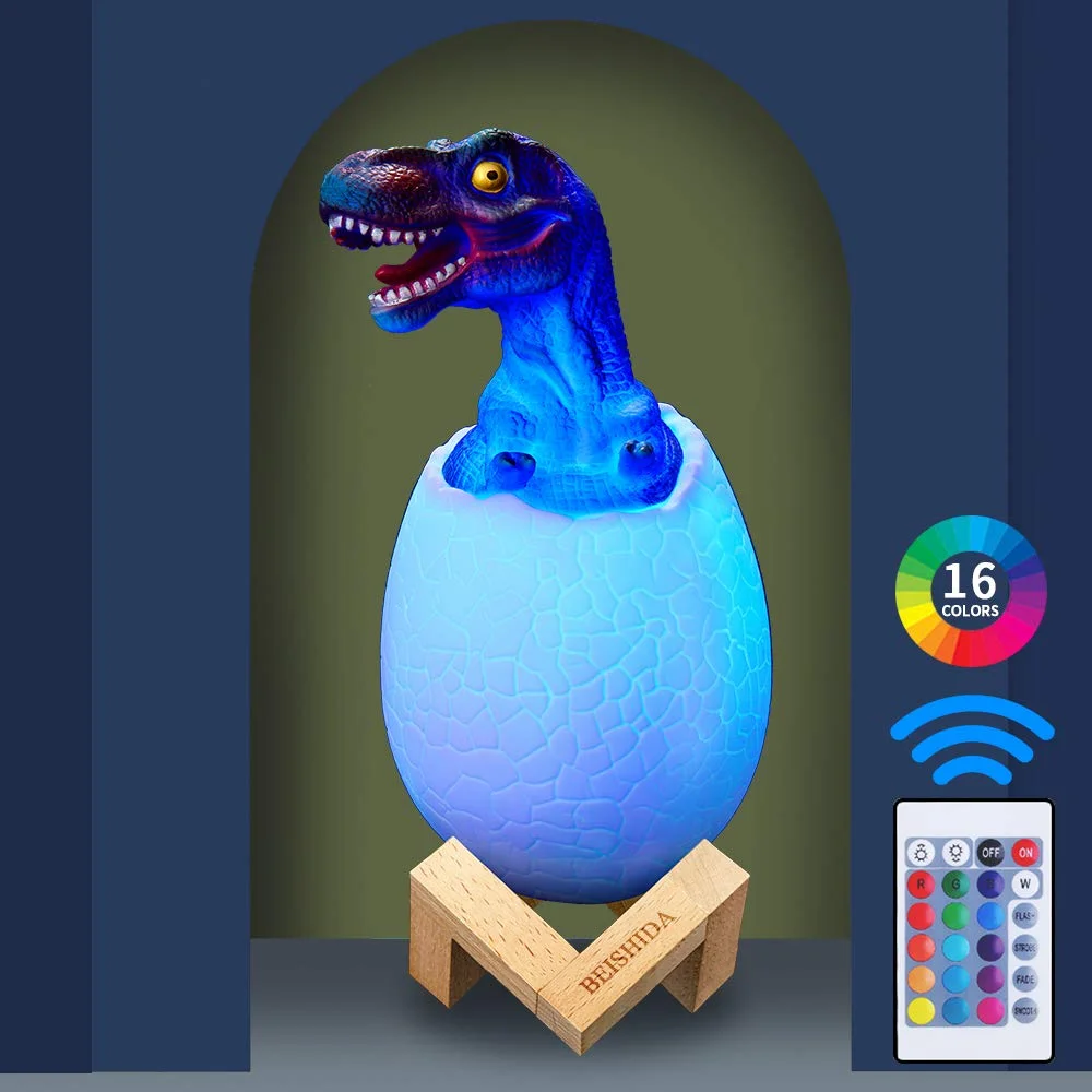 Новый динозавр, ночник, 3D динозавр, игрушки, подарки для мальчиков, дети,  динозавр, лампа 16 цветов с пультом дистанционного управления, подарки на  день рождения | Освещение | АлиЭкспресс