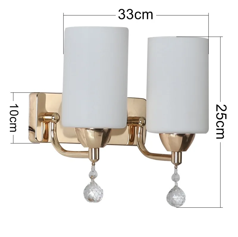 

Modern Indoor Wall Lamp Bedroom Lamp Gold Silver Bedside Lighted Interior Led Lights Decoration for Wall 90-260V