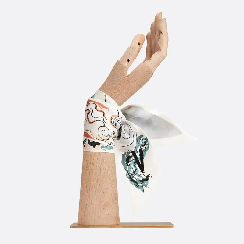 Роскошный Новый 26 буквенный шарф женская шелковая сумка с шарфом обтягивающий