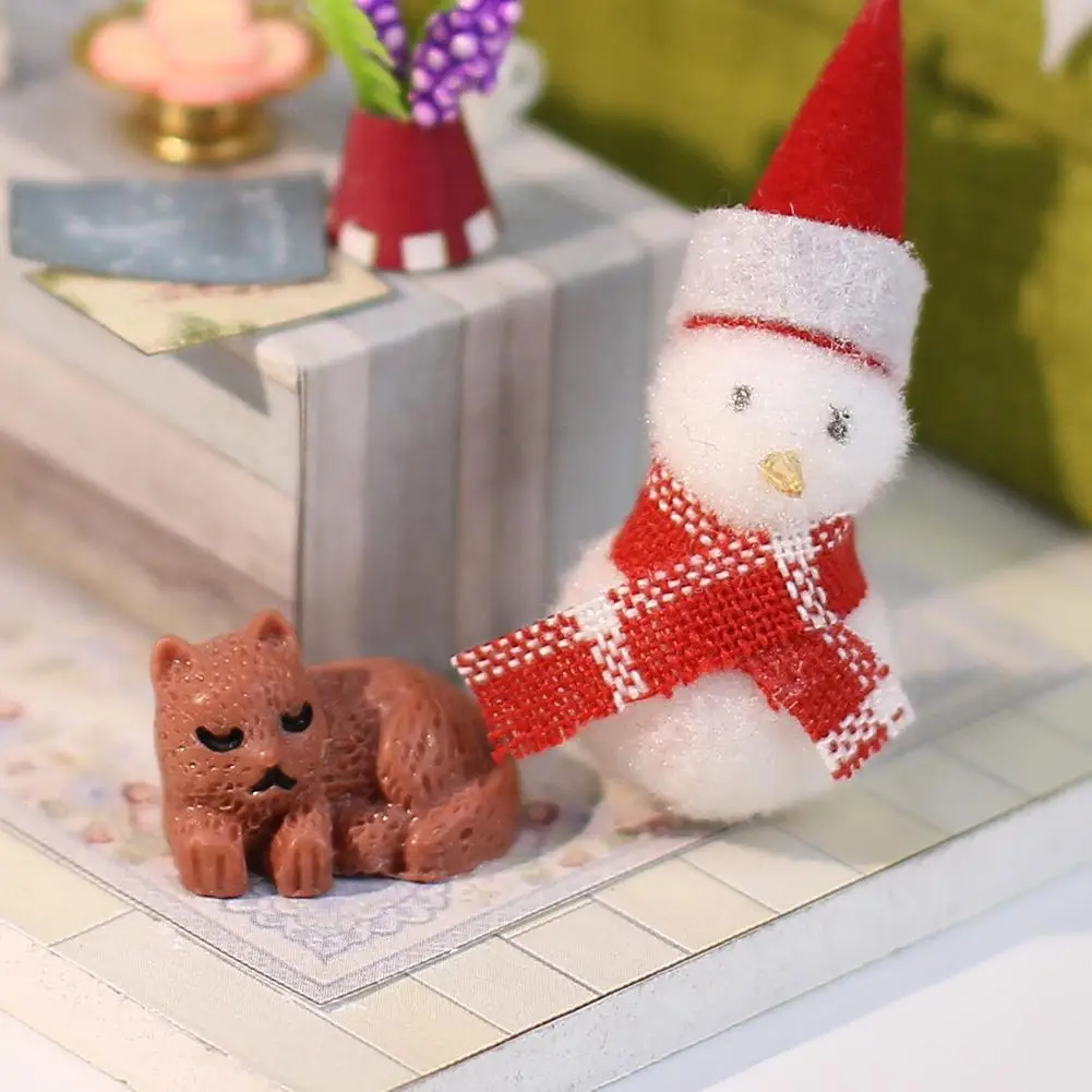 Kuulee 1/24 DIY рождественская головоломка деревянная ручная сборка модель дома