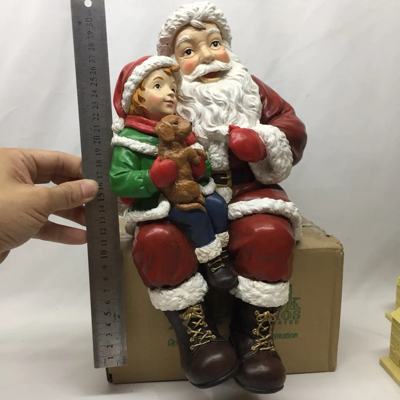 

Christmas Santa Clause Figurine Gnome Elf Dwarf Statue Home Decoration