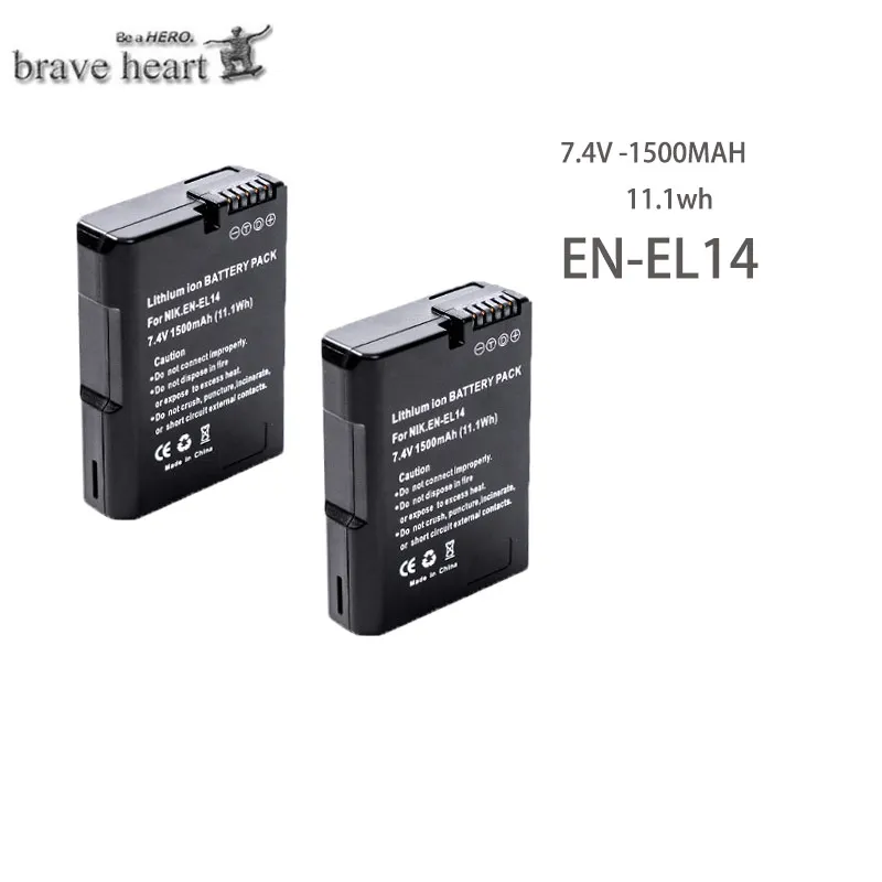 1500 мАч Эл 14 ENEL 14 EN-EL14A EN-EL14 RU EL14 EL14A EL14+ Батарея пакет для Nikon D5200 D3100 D3200 D5100 P7000 P7100