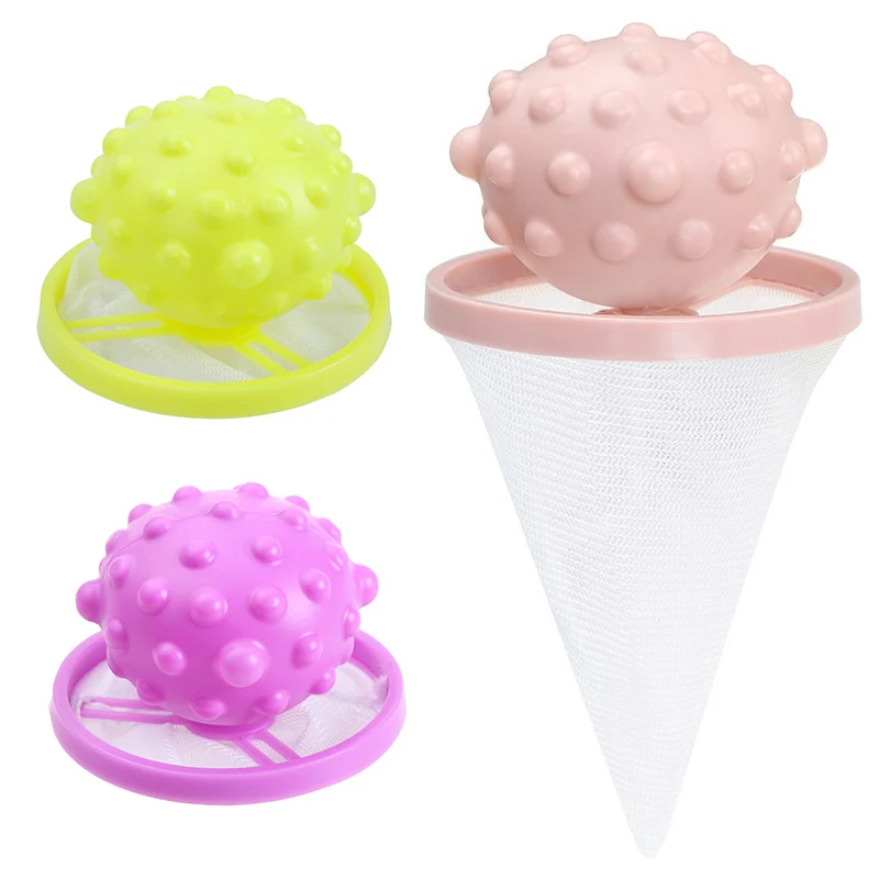 

1PC Washing Machine Filter Cleaner Practical Floating Depilatory Trap Cleaning Ball Bag Dirty Fiber Collector Household Tool