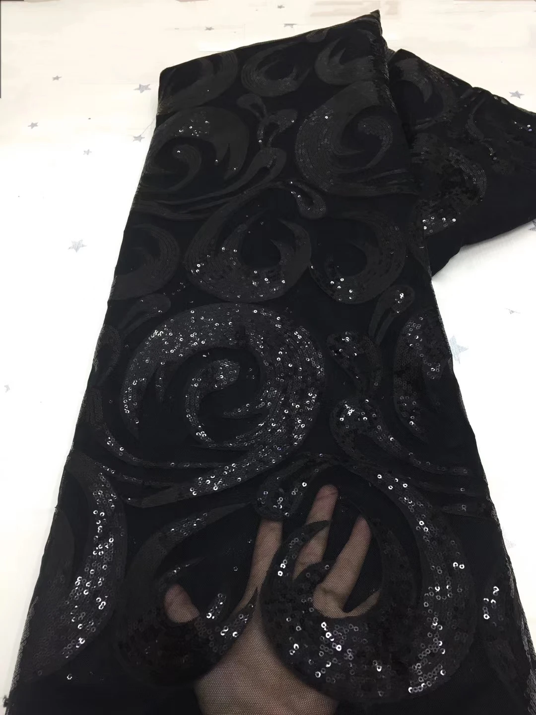 

African Lace Fabric black Tulle Lace 2020 High Quality Embroidery Nigerian French Exquisite Lace Fabric for Christmas Dress