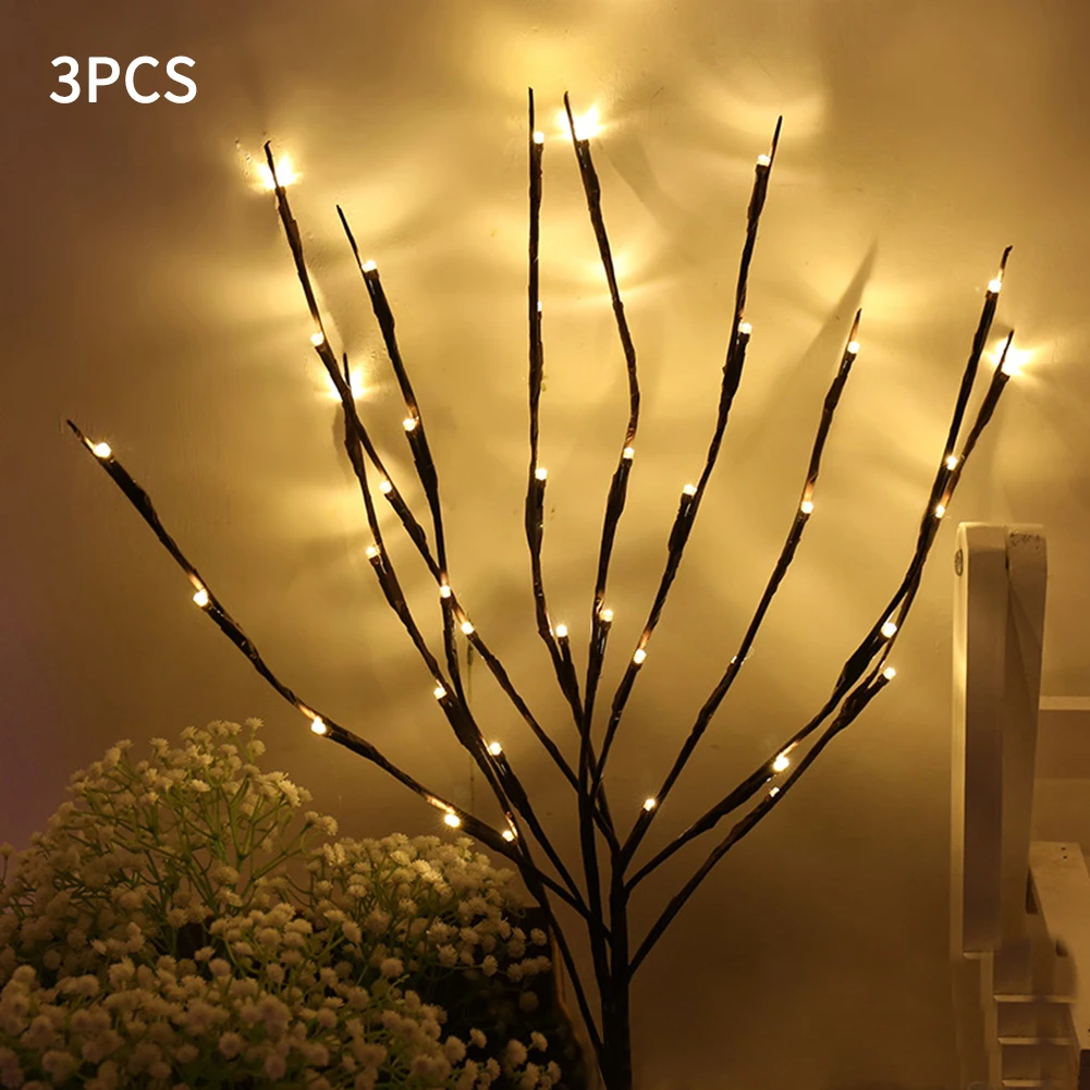 

20LED Willow Decor Wedding Branch Christmas Floral Party
