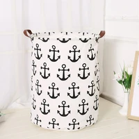 laundry basket dirty clothes basket childrens toy receiving barrel nordic home cloth art leather handle dirty clothes basket