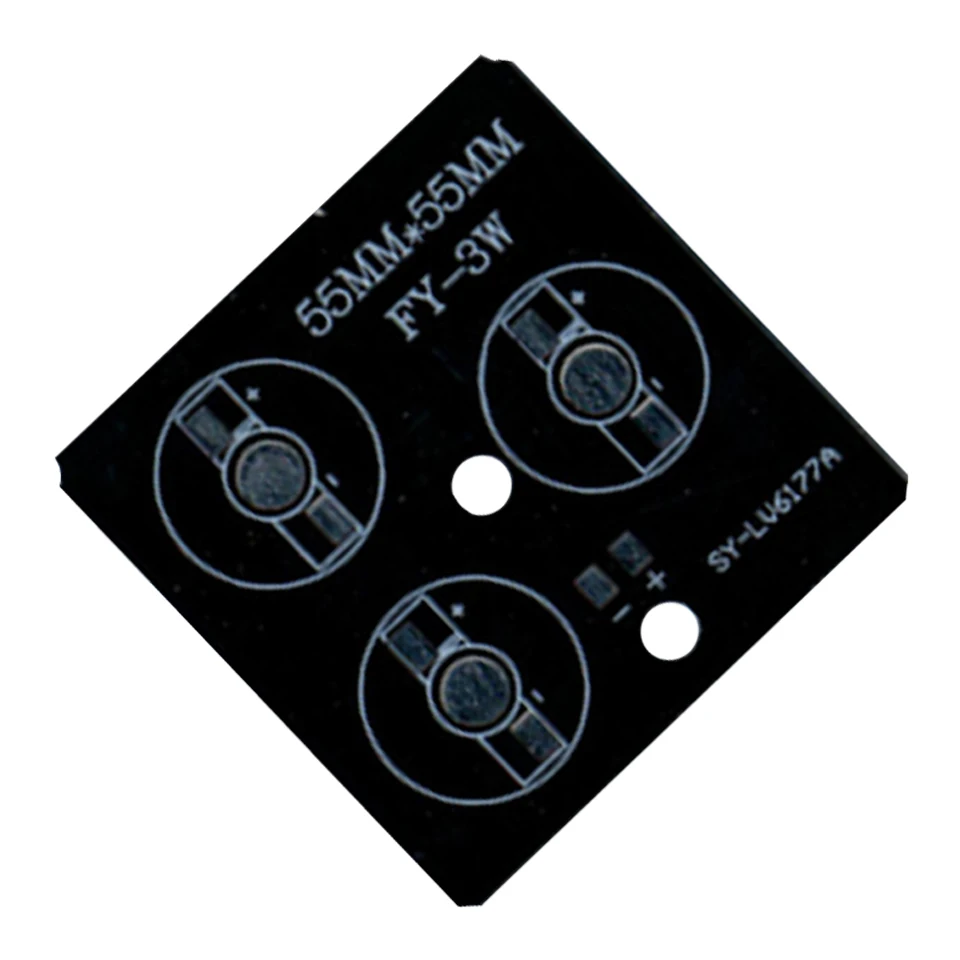 Светодиодный PCB 3/4/5 Вт прожектор RGB Алюминий пластины радиатора высокого Мощность пластина PCB для светодиодный легкий наружный светильник Ландшафтный прожектор лампы