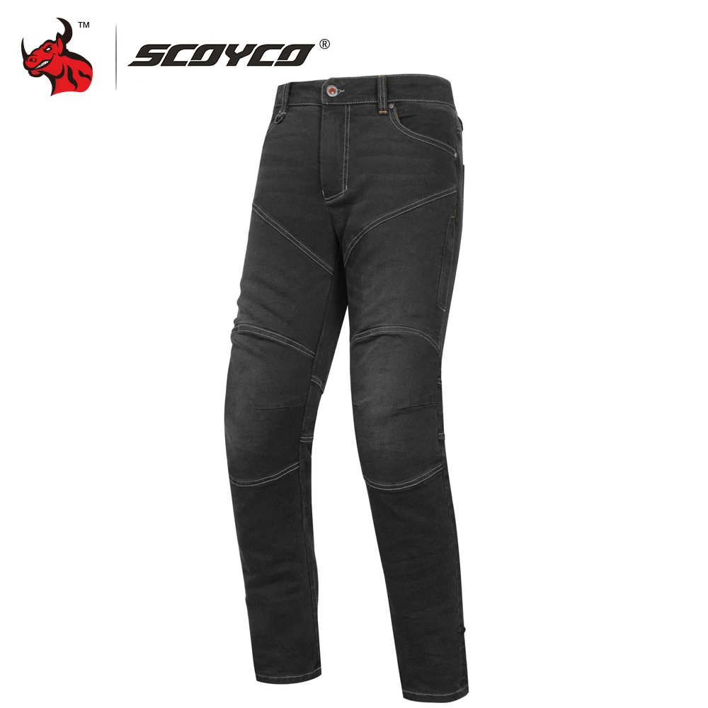 Брюки SCOYCO мужские мотоциклетные в ретро стиле дышащие джинсы для мотоциклистов