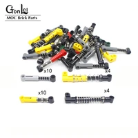 28pcslot high tech steering shock absorber 6 5l9 5l softhard spring moc building blocks bricks high tech cars spare parts toy