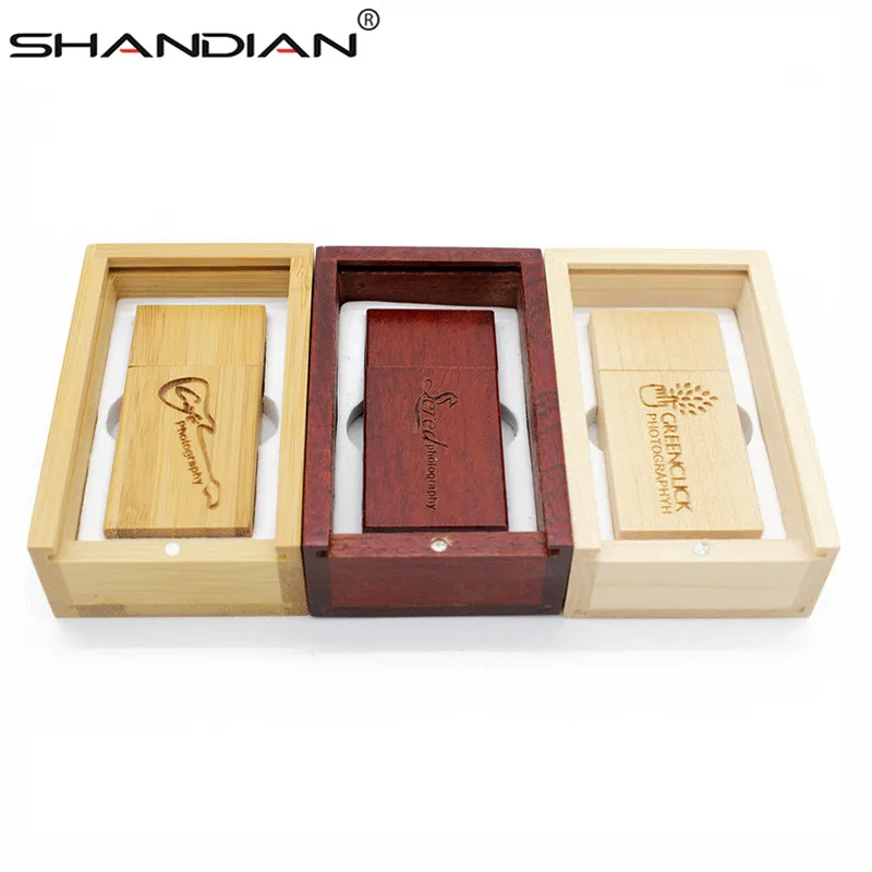 Usb-флеш-накопитель SHANDIAN деревянный 4/16/32/64 ГБ | Компьютеры и офис