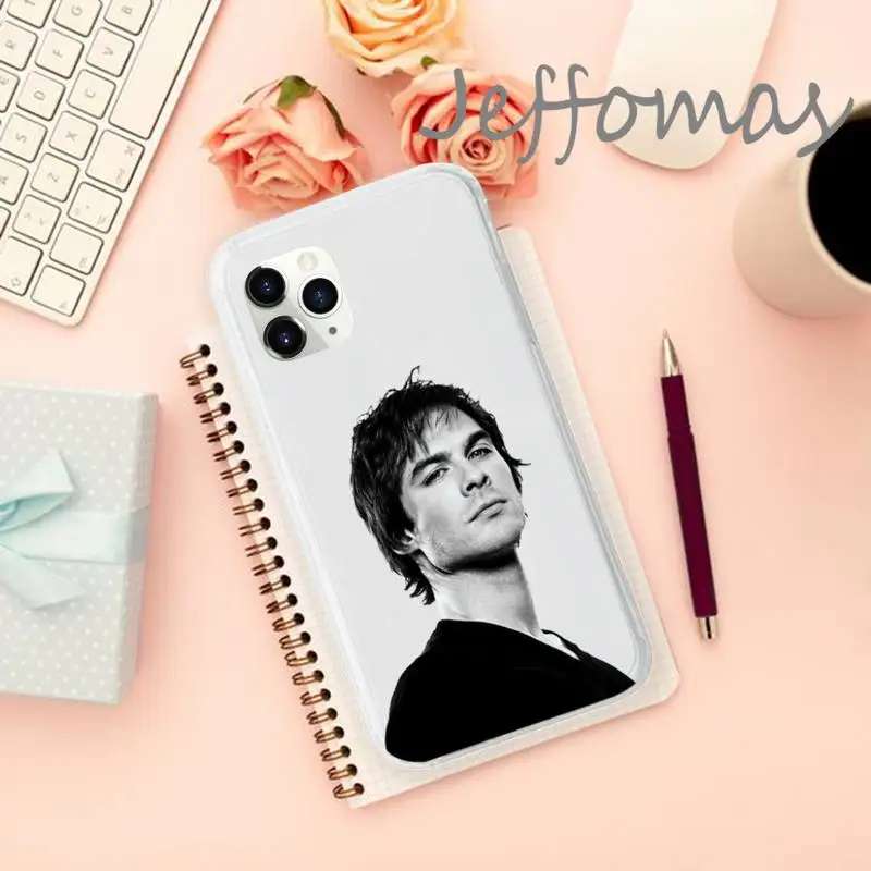 

The Vampire Diaries Phone Case Transparent for iPhone 11 12 mini pro XS MAX 8 7 6 6S Plus X 5S SE 2020 XR