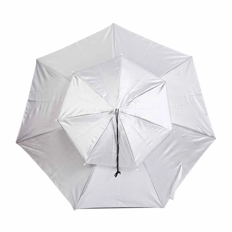 Хит продаж HG серебро Водонепроницаемый анти УФ зонтик шляпа пляжные платок тент