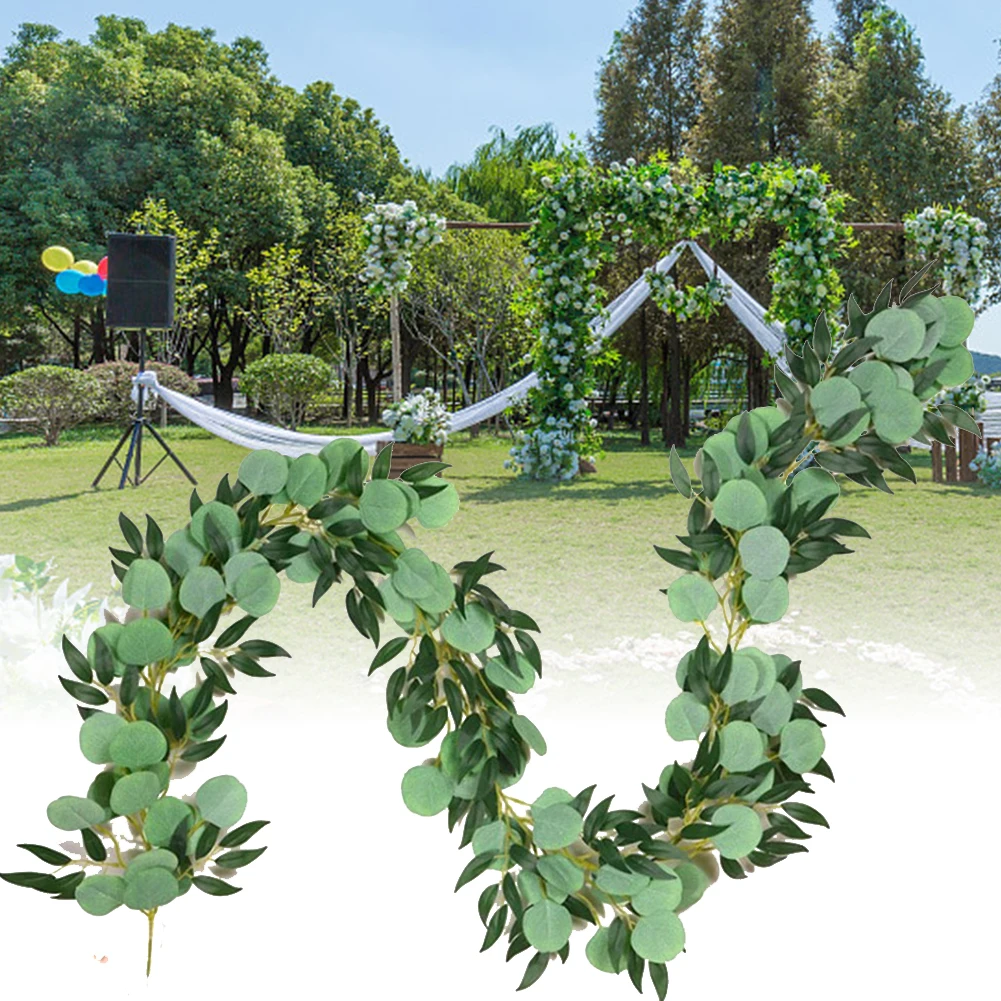 2 м искусственная ива листья гирлянды зеленые ивовые лозы ветки Струны для