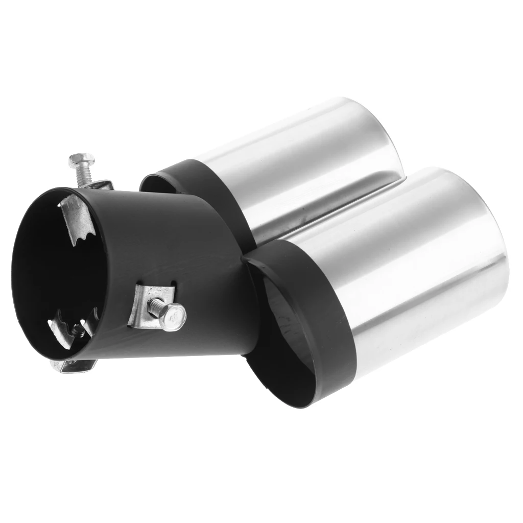 Автомобильный двухсторонний глушитель выхлопной трубы наконечник для