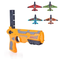 plane ejection pistol glider launcher outdoors bubble catapult toy catapult aeroplane performance long gliding toy