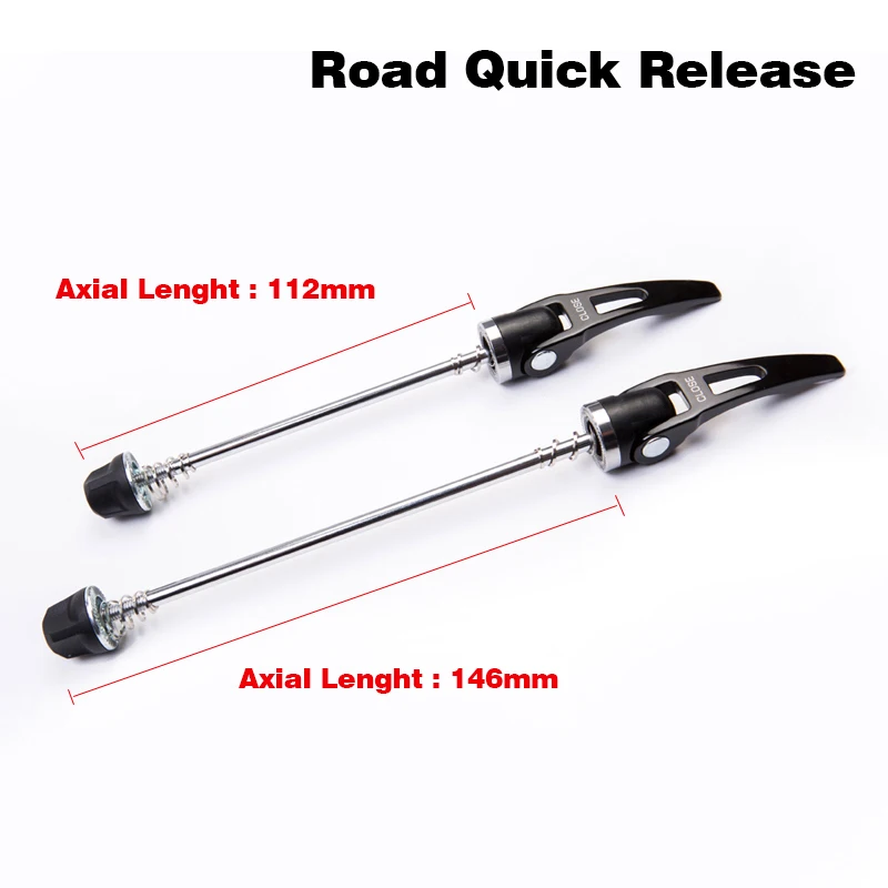 

A Pair Road Hub Aluminum Alloy Skewers Ultralight Quick Release Useful Bicycle Skewers Cycling Bike Hub Quick Release Skewers