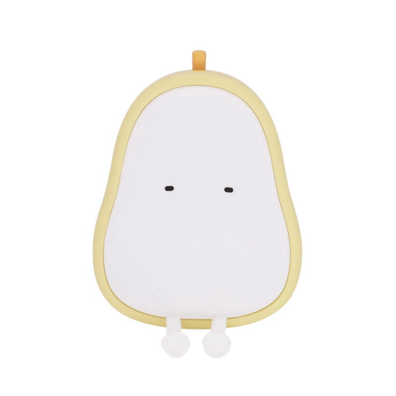 

Cute Pear Shaped Night Light LED Silicone Night Lamp USB Rechargeable Children Bedroom Desktop Decor Lamp