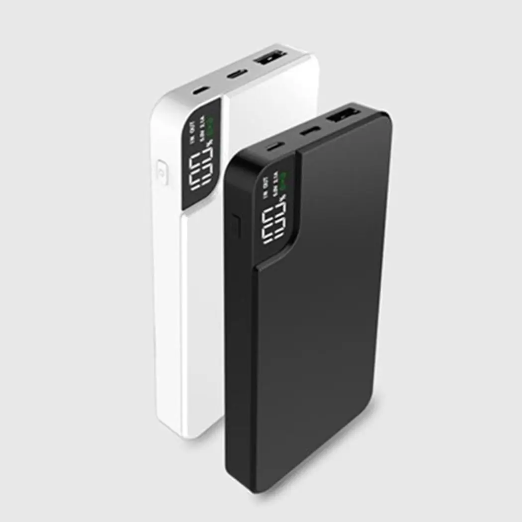 Portable Qi Wireless Charger Digital Display 10000mAh Large Capacity Power Bank Quick Charge Phone External Battery With Stand | Мобильные