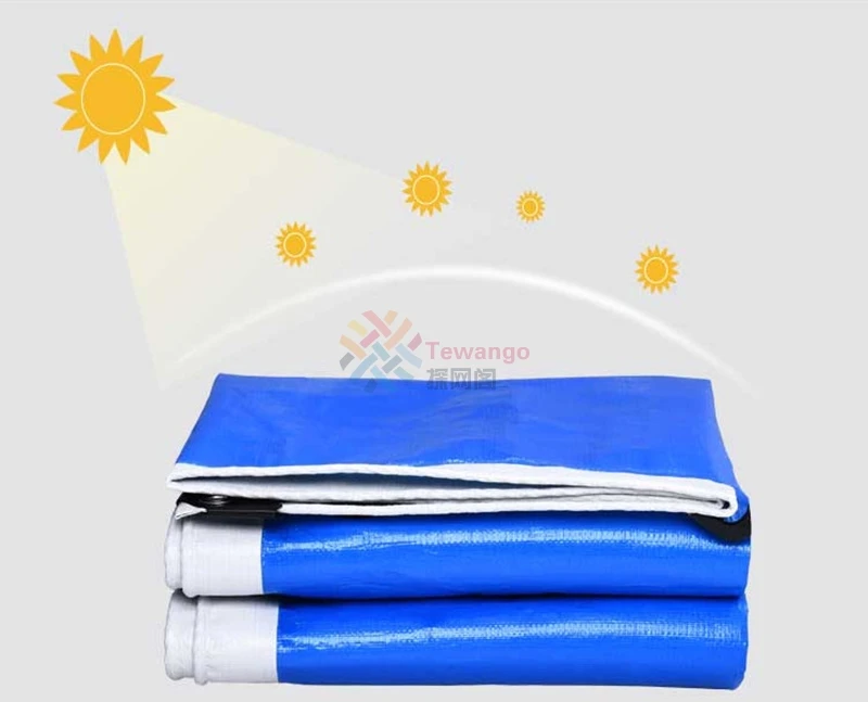 Tewango под заказ сине белый сверхпрочный Водонепроницаемый брезент 0 3 мм дождевой