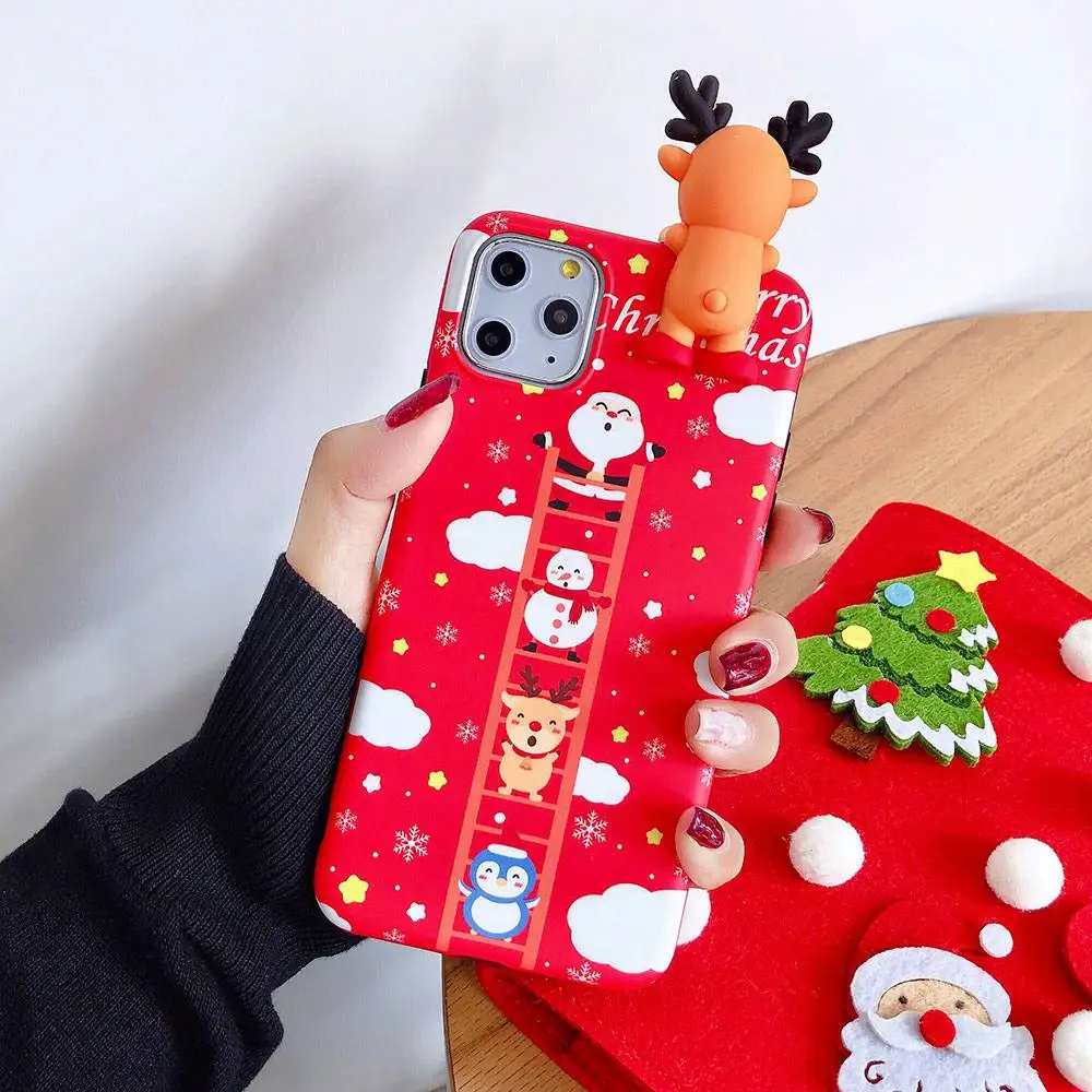 Чехол kiskiss Рождество 3D Снеговик чехол для телефона для iPhone 11 Pro Max 11 чехол на год чехол для XR XS Max X 6 6S 7 8 Plus чехол