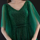 Новое темно-зеленое женское платье для подружки невесты