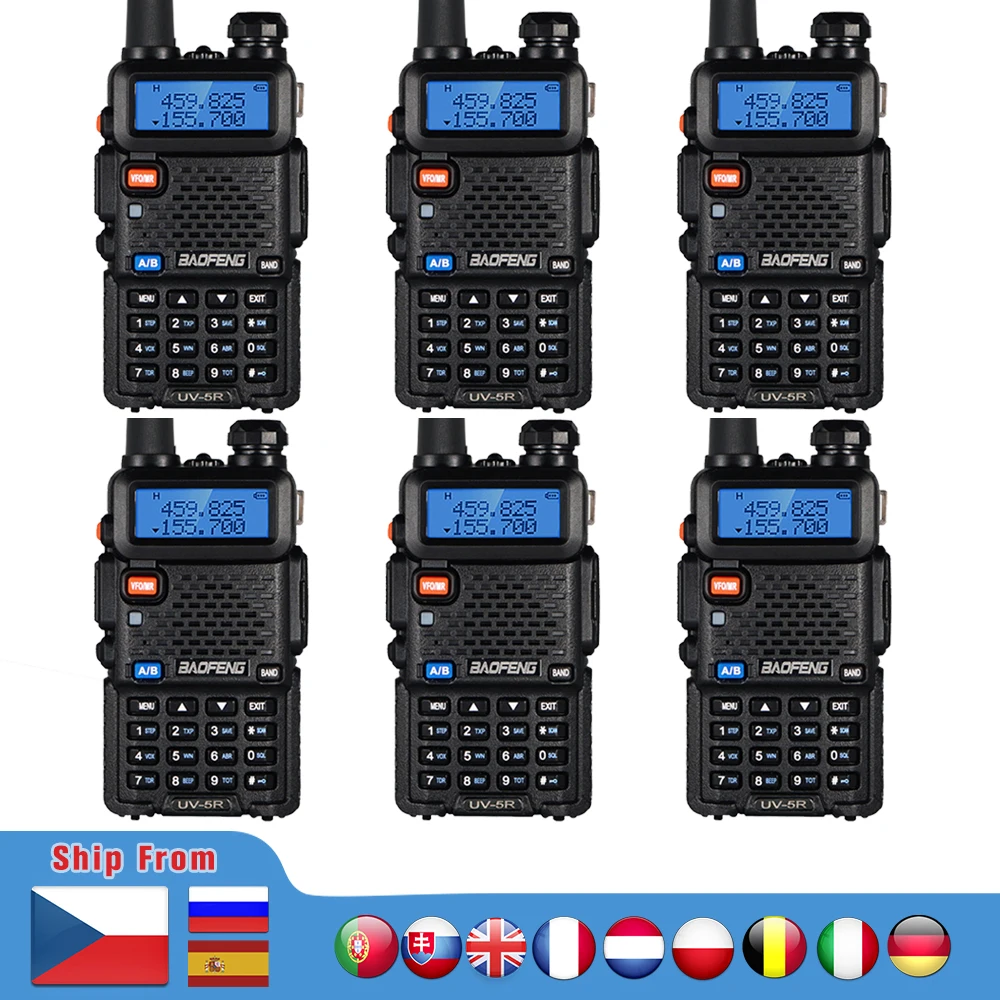 Портативная рация BaoFeng UV 5R Talkie Двухдиапазонная портативная Любительская CB UV5R