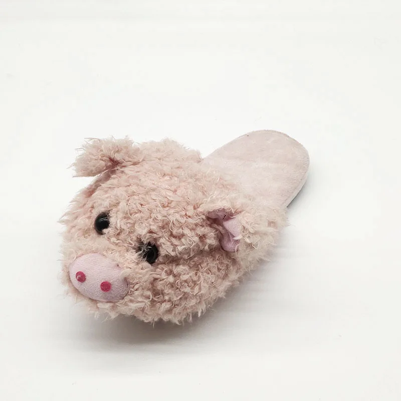 Тапки для мужчин и женщин хлопок плюш розовая свинка специальная мягкая домашняя