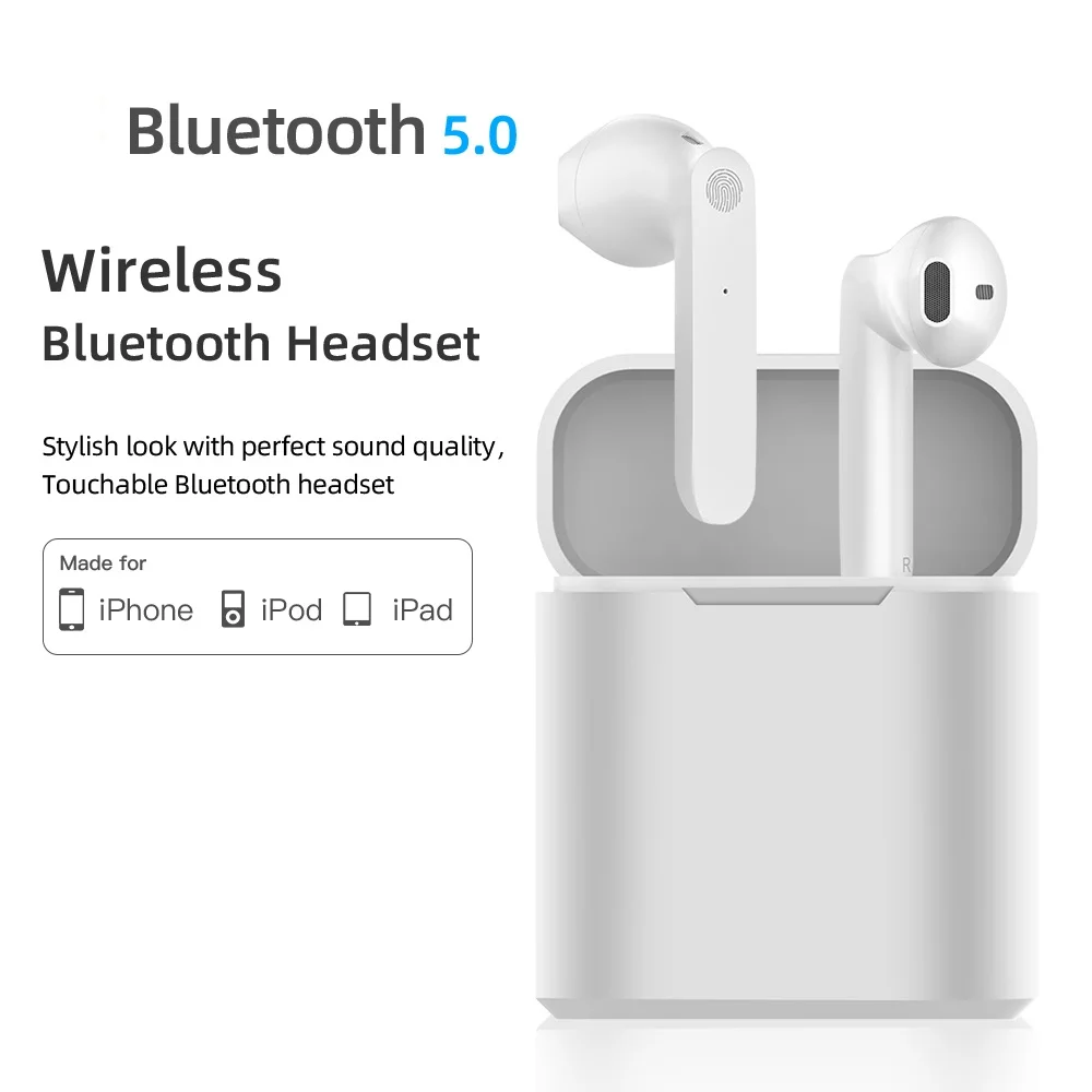 TWS Bluetooth наушники Pk i12 i60 i200 i500 i1000 i9000 i80 i40 стерео выдвижные беспроводные для Huawei iPhone