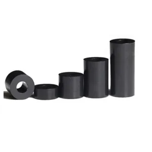 20-50 шт.лот черная распорка из АБС-пластика M3 M4 M5 M6 нейлоновая распорка из АБС-пластика без резьбы круглый полый промежуточный шайба