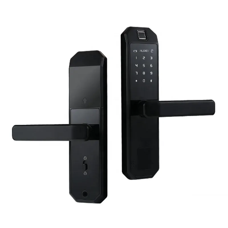 

Tuya Smart door lock fingerprint lock wifi Intelligent digital door lock password and card suit hotels