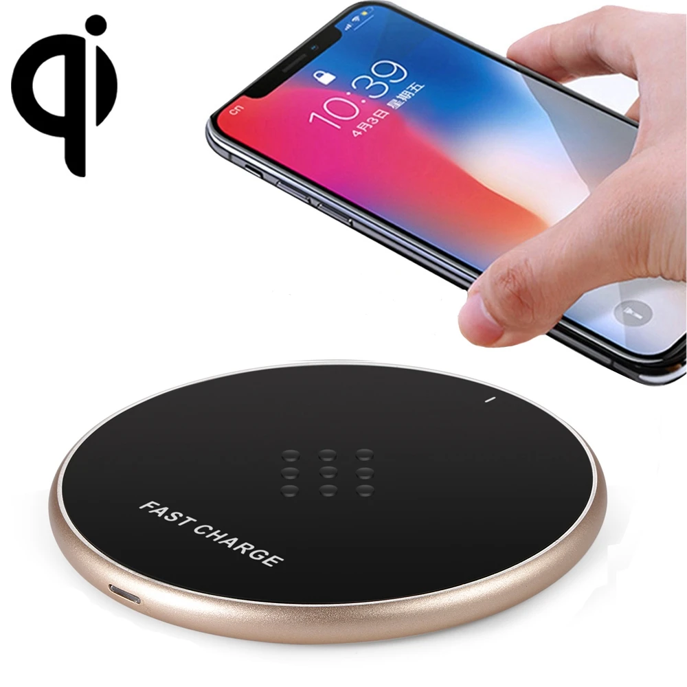 HAMTOD G19 10 Вт QI универсальное круглое Беспроводное зарядное устройство для samsung