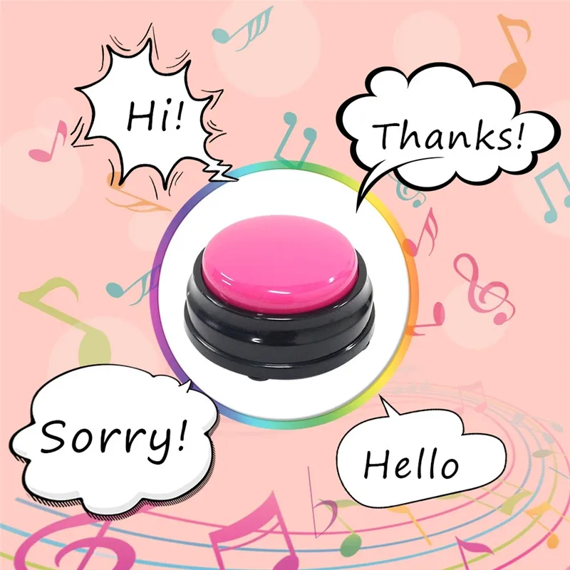 

50Pcs Voice Recording Button 30S Sound Record Playback Talking Button Pets Interactive Toy Noise Makers Funny Office Gift H77578
