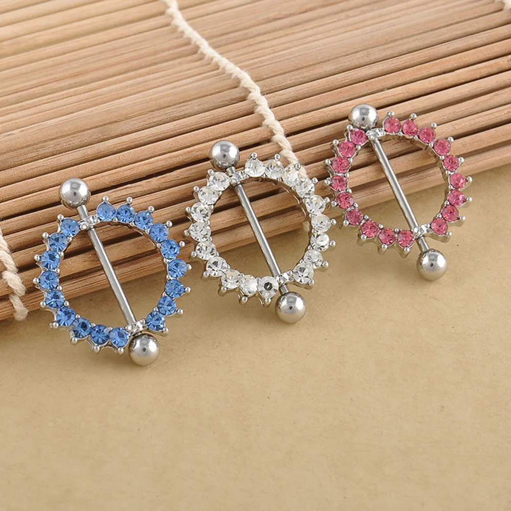 1 шт. Стразы для пирсинга сосков модные кольца тела украшения женщин и девочек |