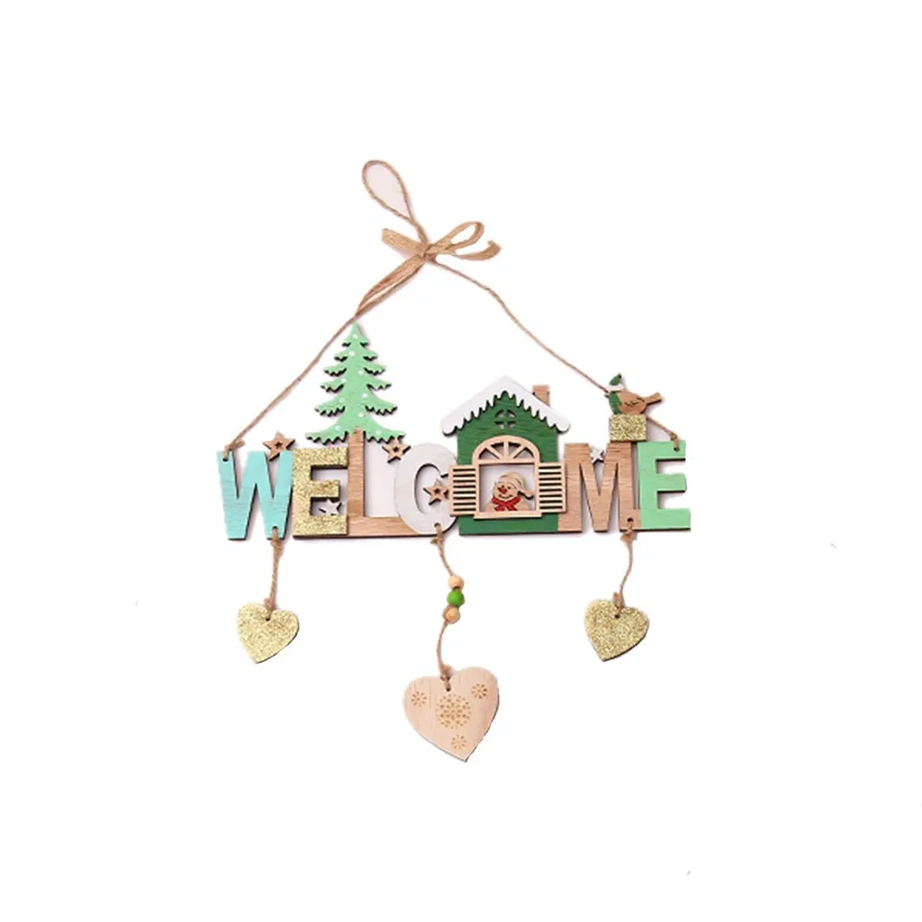 Рождественские украшения для дома деревянная новогодняя елка ветряной