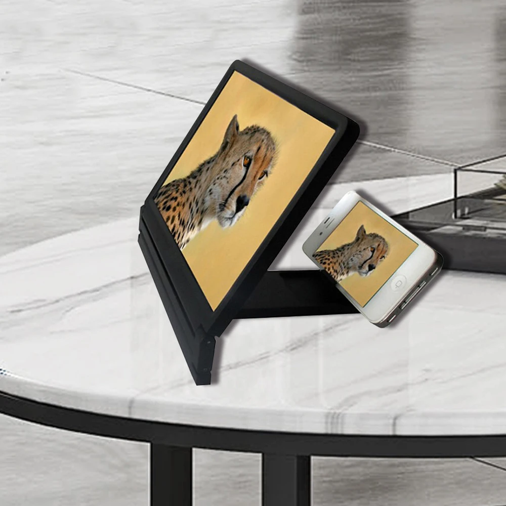 Универсальный 3D мобильный телефон HD Экран лупа видео усилитель стенд