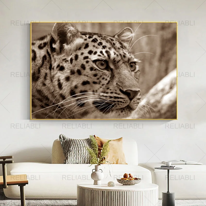 

Modern Wild Leopard Head Animal Posters and Prints Canvas Painting Wall Picture for Living Room Wall Art Home Decor No Frame