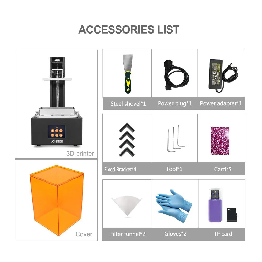 Удлиненный оранжевый 10 ЖК-полимерный 3D принтер металлическая Матрица для тела