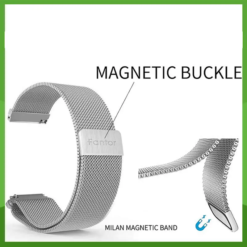 Женские наручные часы Fantor серебристые водонепроницаемые с магнитной сеткой 2019 |