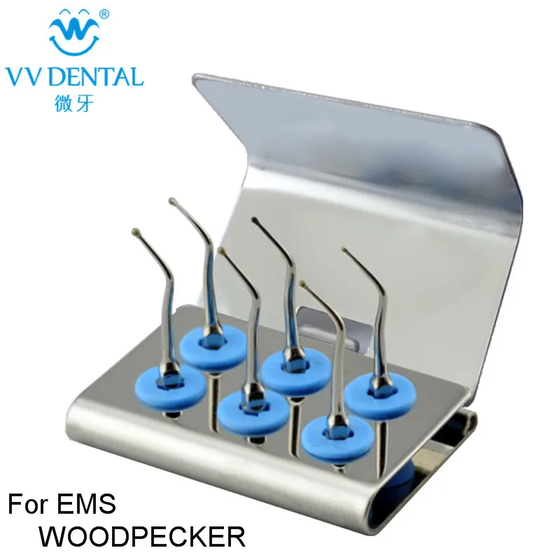 

VV DENTAL Outlet Store Ultrasonic Scaler Tips Kit Silver Compatible With EMS / Woodpecker