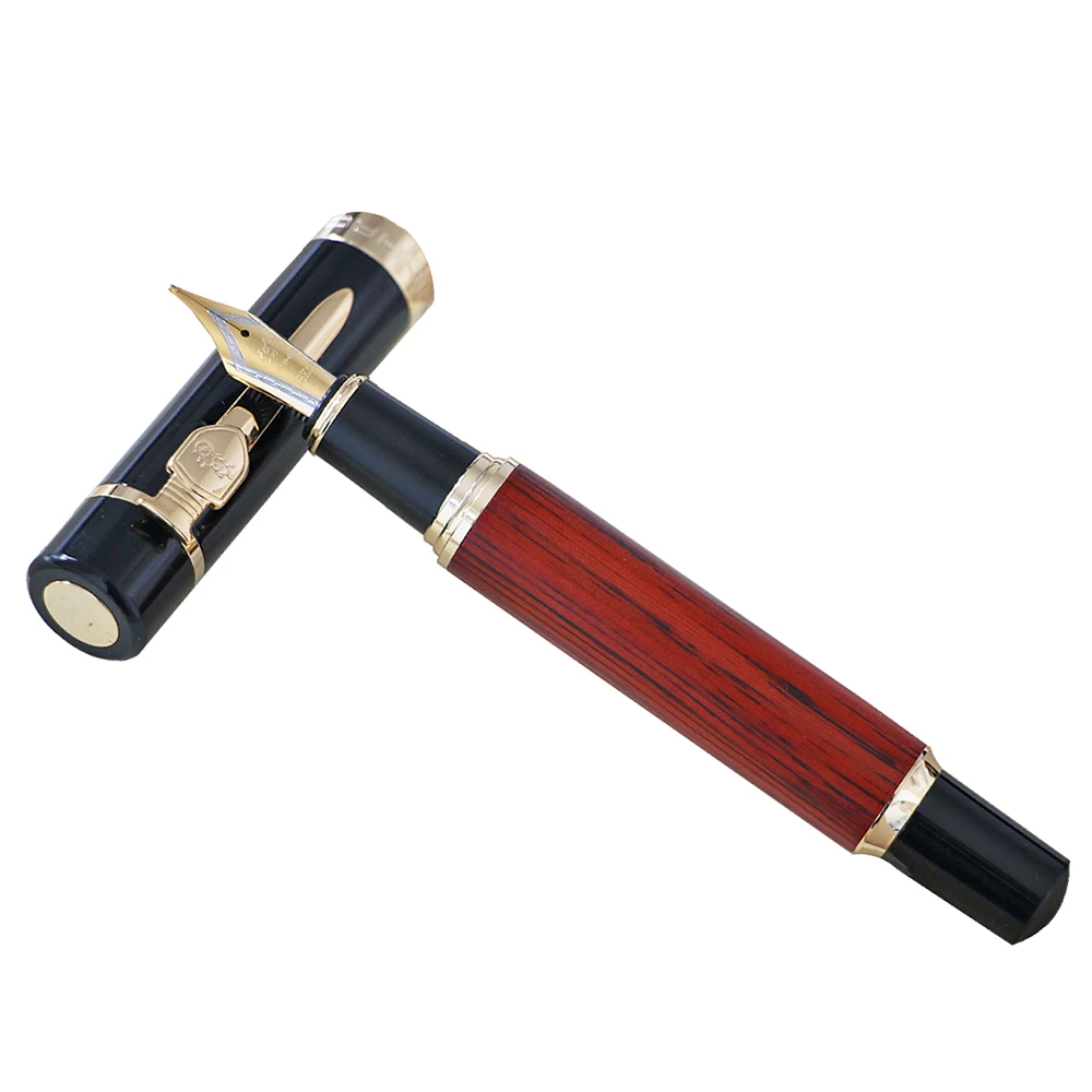 JinHao 650 или 8802 Роскошные дерево, перо 0,5 MM перо чернила высокого качества ручка для письма канцелярский школьный офисный принадлежности canetas - Цвет: 650 Rose wood